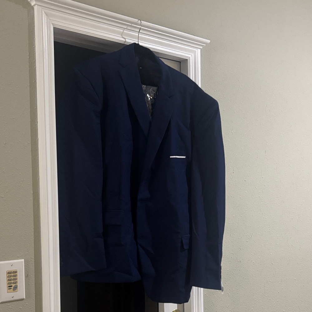 Elegant Dark Blue Men's Blazer